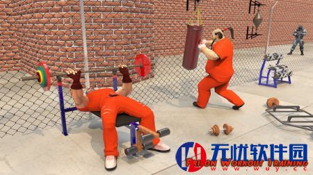 监狱锻炼健身房3D