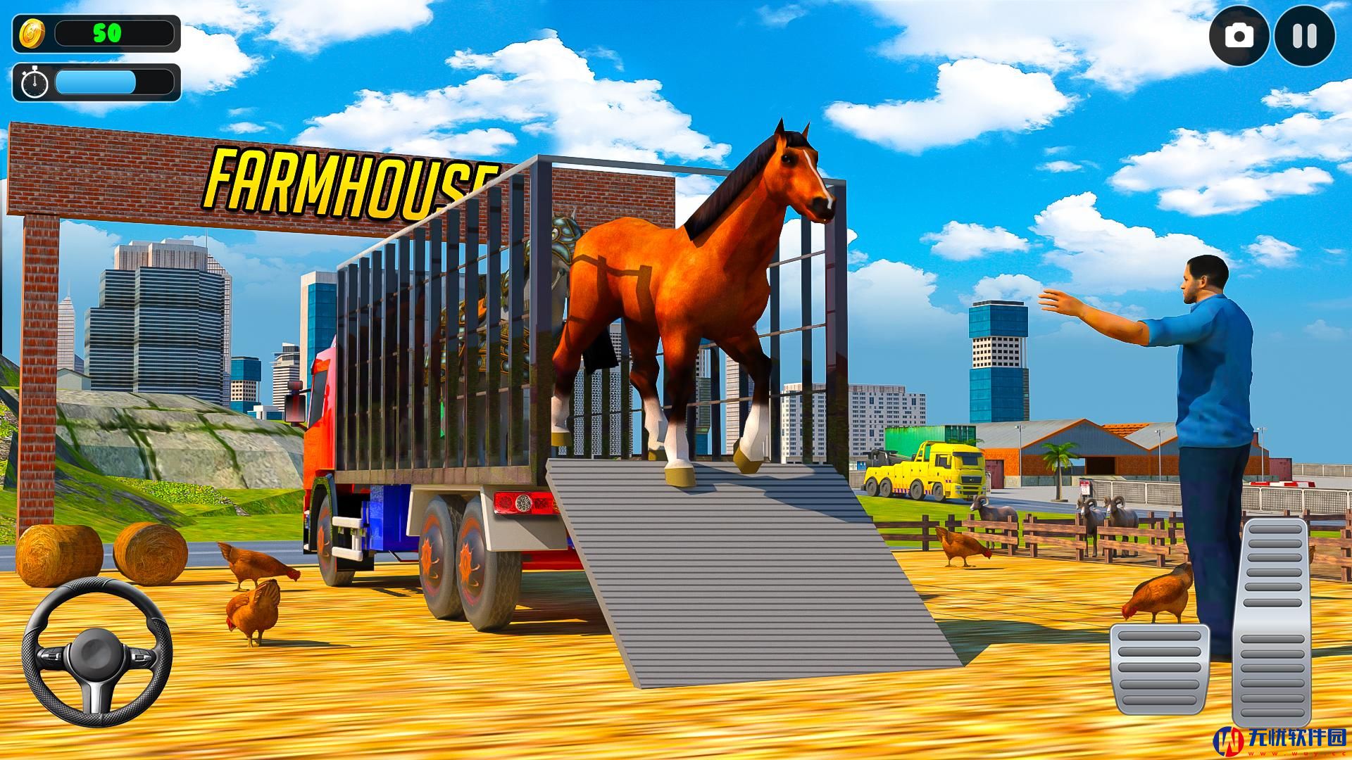 农场动物货运卡车模拟3D